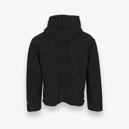 Novelty Printed Terry Pullover Hoodie