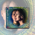 Album cover for Ocean of Grace by Prema Hara shows a man and woman facing forward, framed by vivid circular Sanskrit designs inspired by Bhakti Shakti. The title Ocean of Grace and brand name Prema Hara appear on the cover.