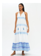 Oliphant Long Tiered Tassel Dress