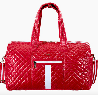 Metallic Red/White Stripe