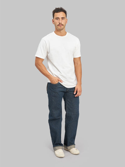 oni denim 200 ishikawadai 15oz wide straight selvedge jeans style