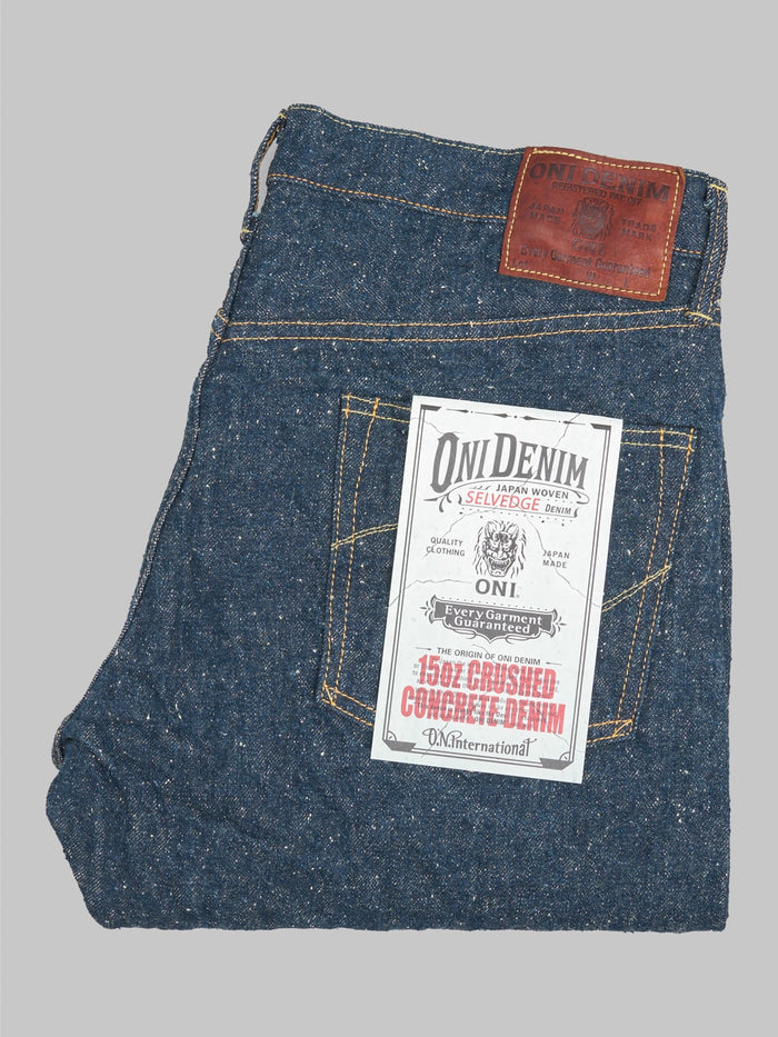 oni 288 crushed concrete denim regular straight jeans
