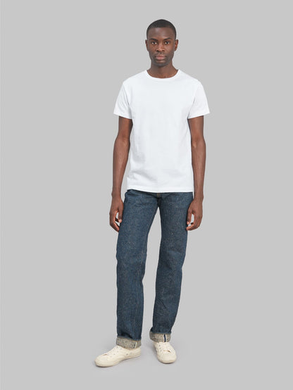 oni 288 crushed concrete denim regular straight jeans model front fit