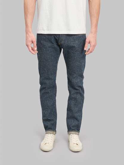 oni 622 crushed concrete denim relaxed tapered jeans front look