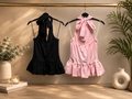 Open-Back Peplum Top