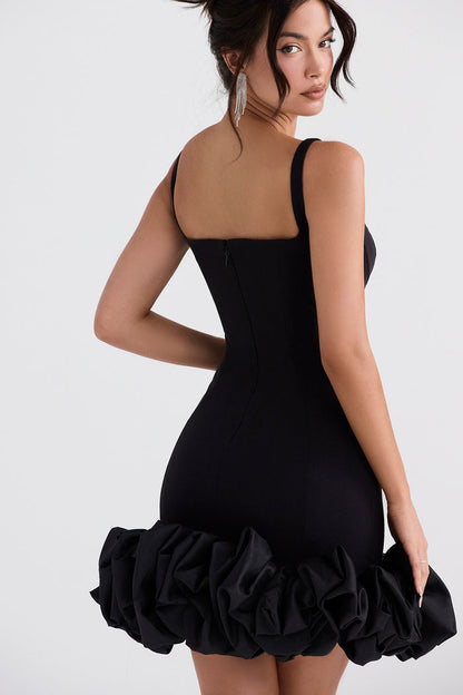 Ottilie Ruffle Hem Bodycon Mini Dress