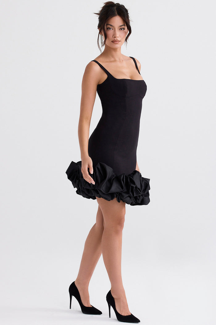 Ottilie Ruffle Hem Bodycon Mini Dress