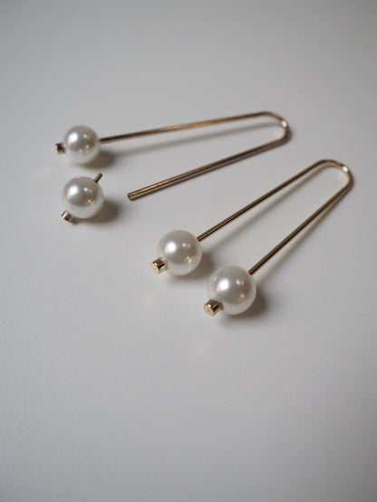 Pearl + Gold Slide Pin