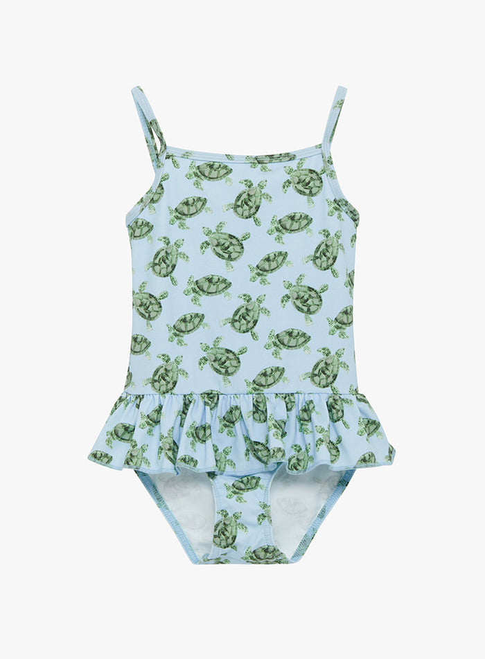 Hampton Swim Swimsuit Peplum Swimsuit in Turtle