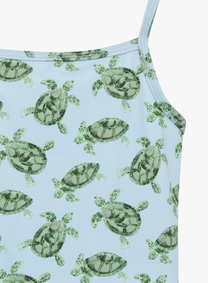 Hampton Swim Swimsuit Peplum Swimsuit in Turtle