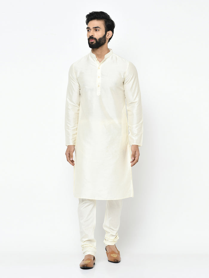 Pink Nehru Jacket Set â€“ Woven Ethnic Motifs Kurta with Cream Churidar â€“ Festive & Wedding Wear