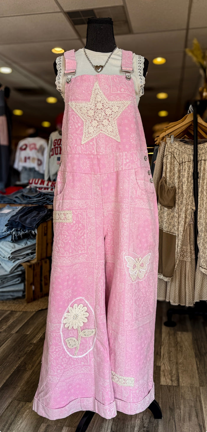 Pink Paisley Romper