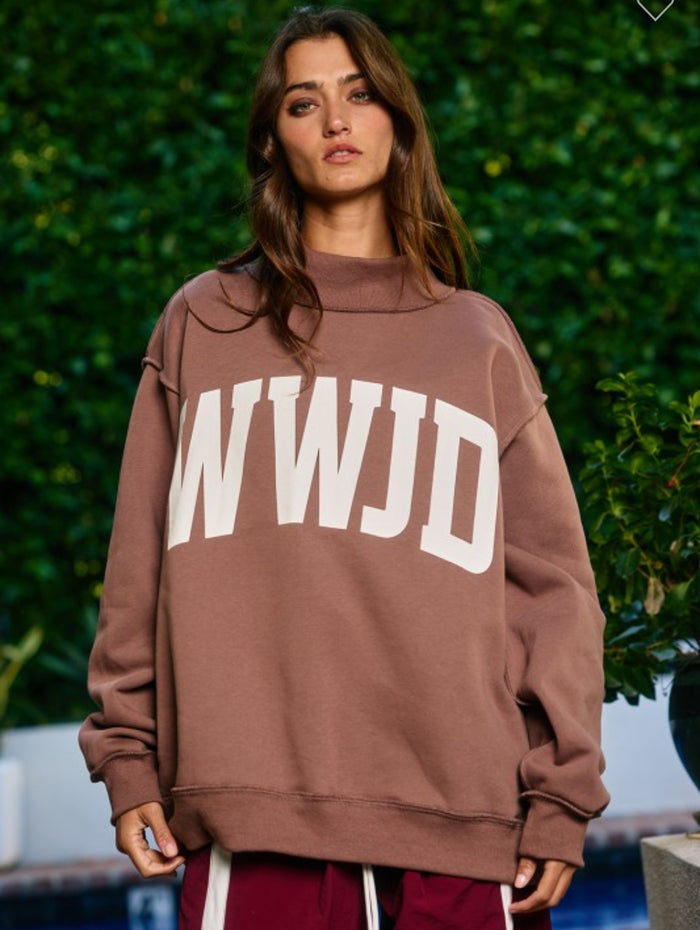 Pink WWJD Sweatshirt
