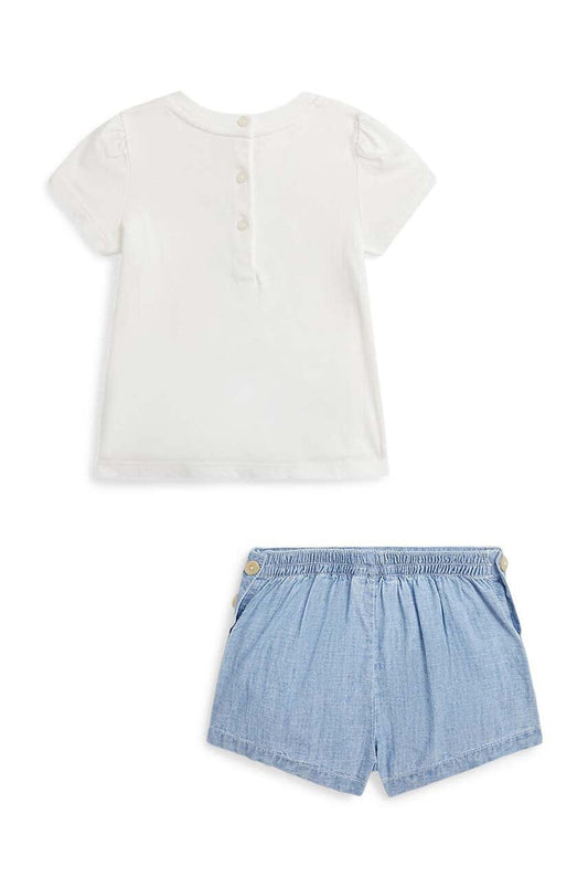 Polo Bear Cotton Tee & Shorts