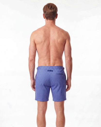 Pool Acorn Geo Navy Swim Trunk