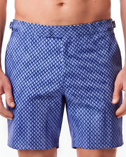 Pool Acorn Geo Navy Swim Trunk