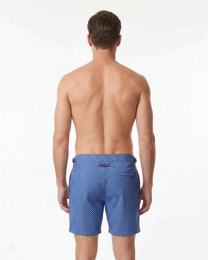 Pool Acorn Geo Navy Swim Trunk