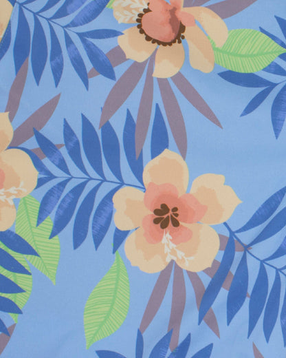 Pool Farm Floral Blue Swim Trunk
