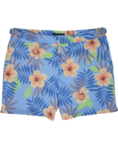 Pool Farm Floral Blue Swim Trunk