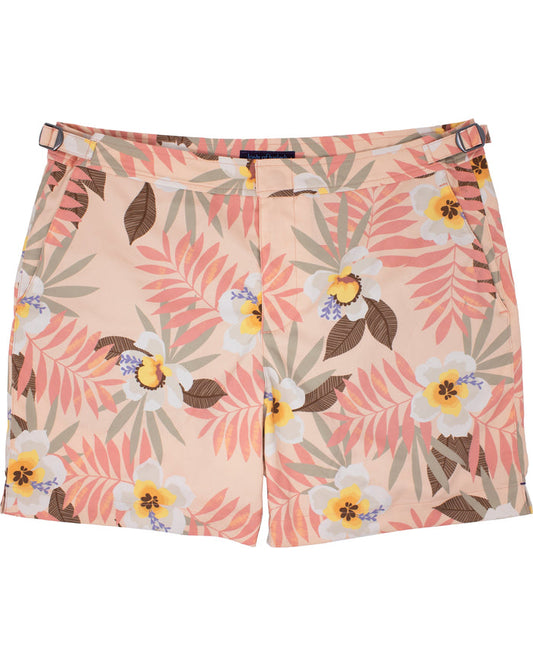 Pool Farm Floral Peach Swim Trunk