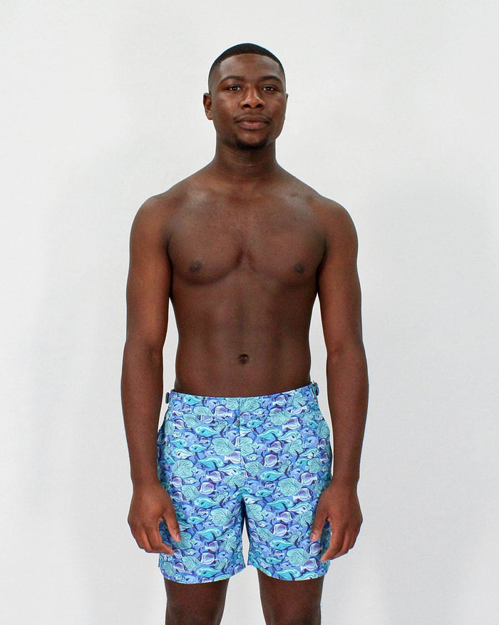POOL FISH SKOOL SWIM SHORT IN LAGOON