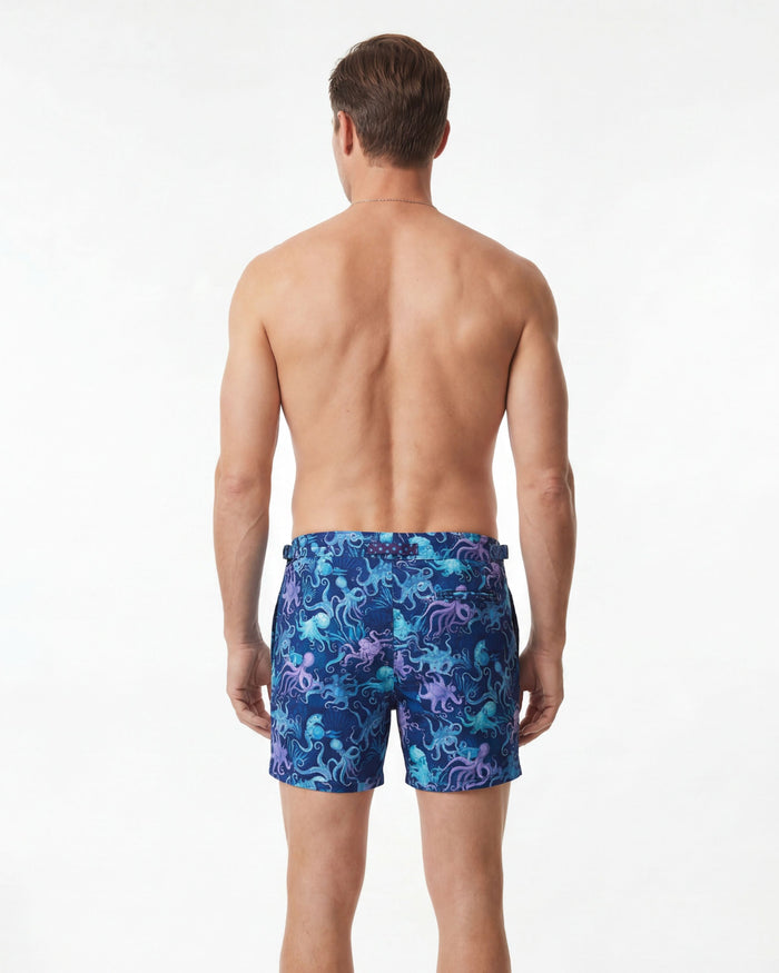 POOL OCTOPUS PARTY SWIM SHORT IN NAVY
