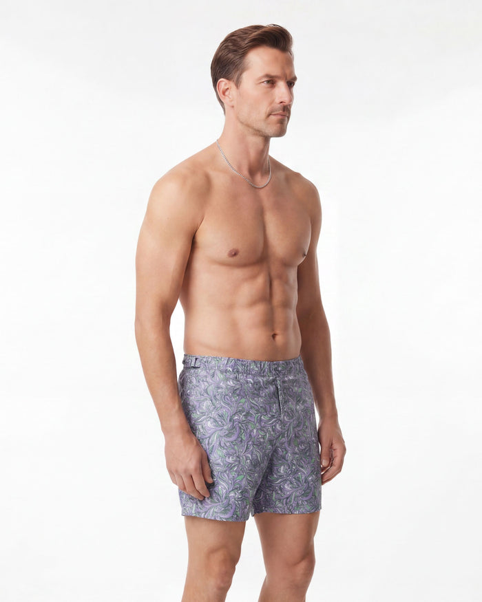 POOL PAISLEY LAYERS SWIM SHORT - CLOVER