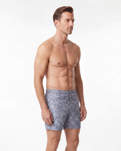 POOL PAISLEY LAYERS SWIM SHORT - CLOVER