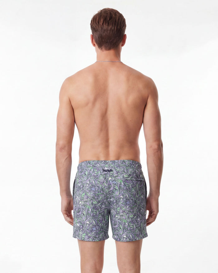 POOL PAISLEY LAYERS SWIM SHORT - CLOVER