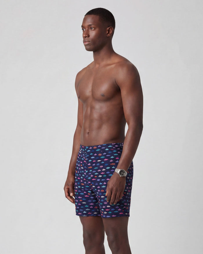 POOL SUBS SWIM SHORT IN NAVY