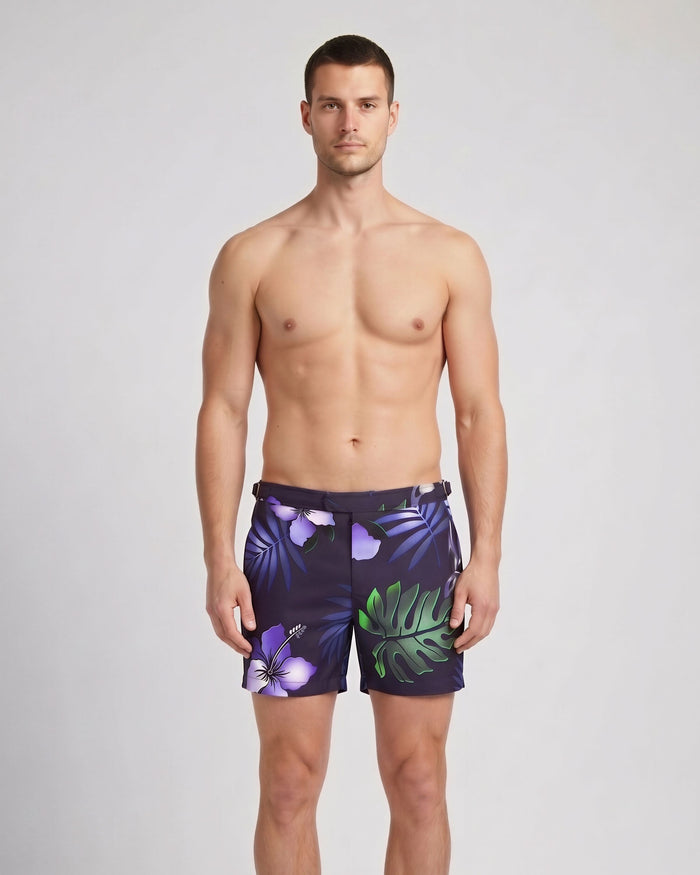POOL TROPICAL EXPLOSION SWIM SHORT - NAVY