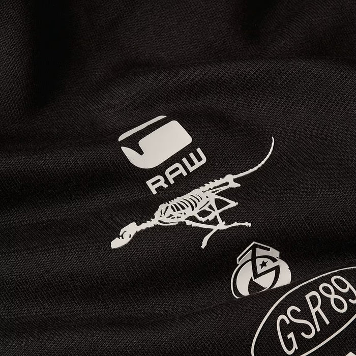 Poster Back Graphic Loose Full Zip Hoodie
