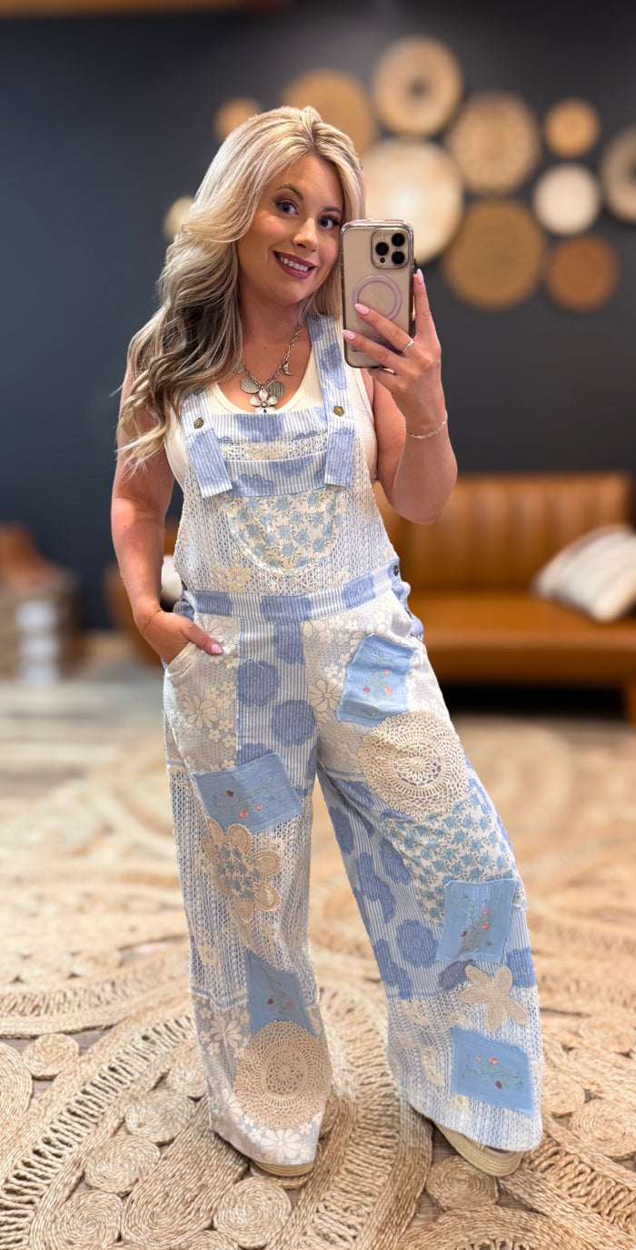 Powder Blue Overalls
