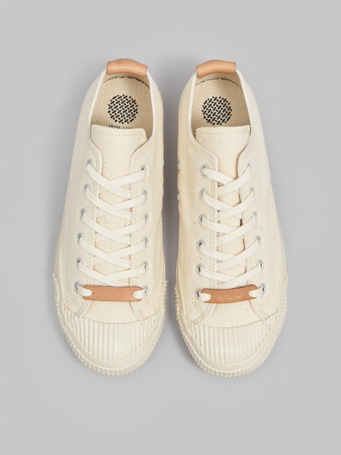 pras shellcap low leather pull strap sneakers kinari off white laces