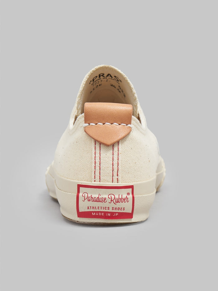 pras shellcap low leather pull strap sneakers kinari off white back detail