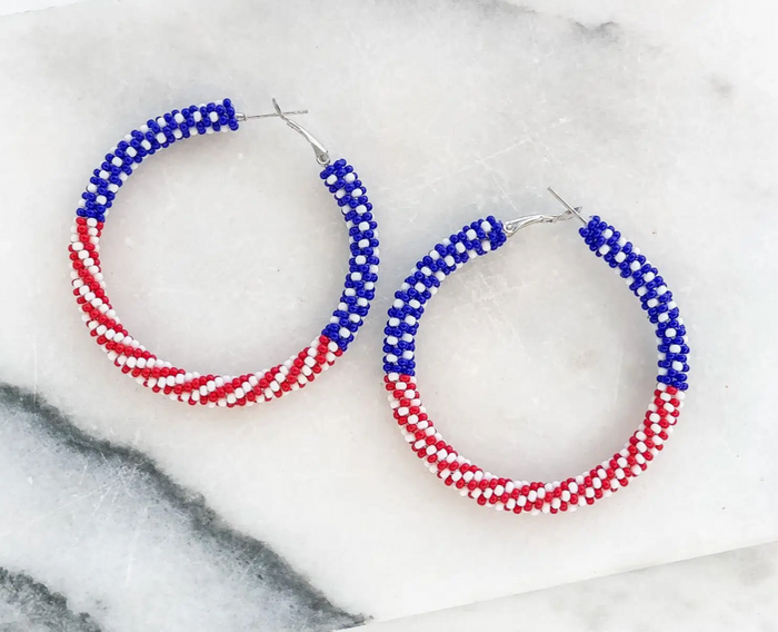 Prep Obsessed Patriotic Earrings