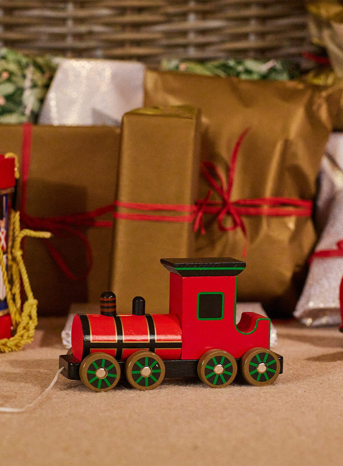Orange Tree Toy Pull-Along Steam Train