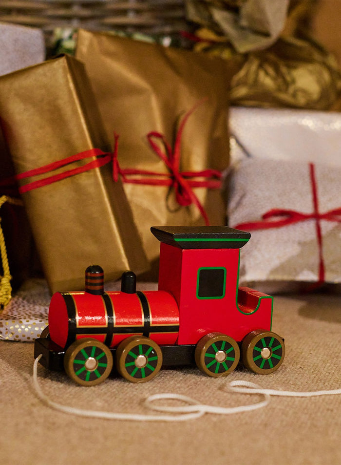 Orange Tree Toy Pull-Along Steam Train