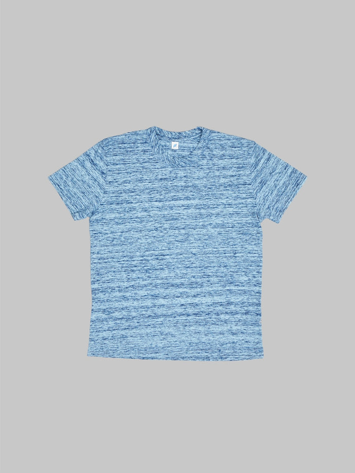 pure blue japan kasuri tshirt indigo slim  front