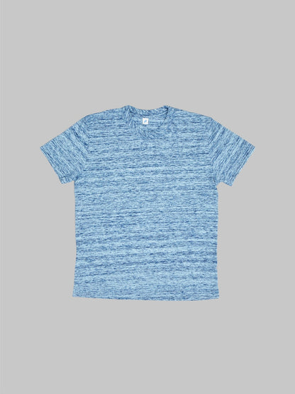 pure blue japan kasuri tshirt indigo slim  front