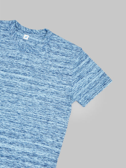 pure blue japan kasuri tshirt indigo slim  short sleeve