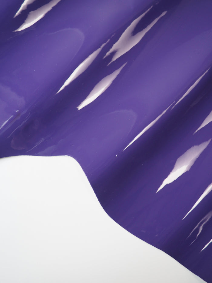 Purple Patent Calfskin Leather