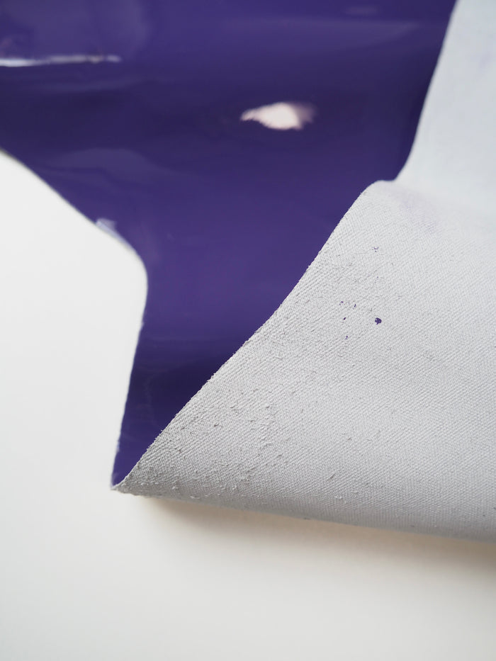 Purple Patent Calfskin Leather