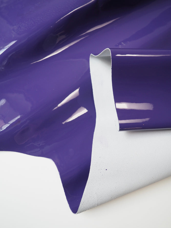 Purple Patent Calfskin Leather
