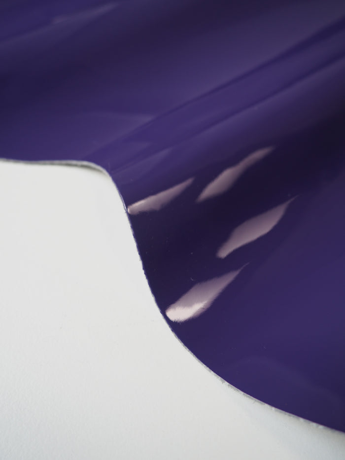 Purple Patent Calfskin Leather