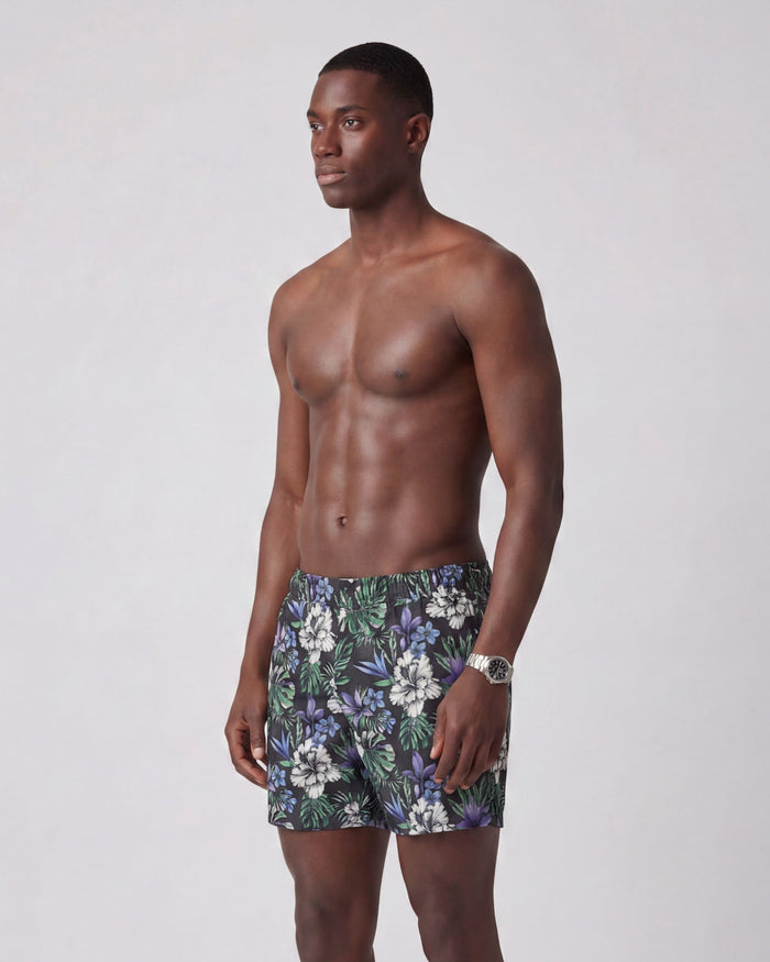 QUACK COLORFUL FLORAL BLACK