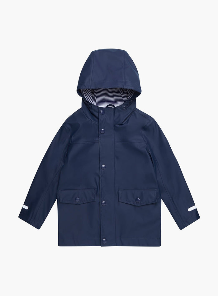 Petit Breton Rainmac Rain Mac in Navy