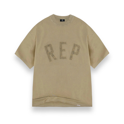 Rep Applique T-Shirt - Fawn
