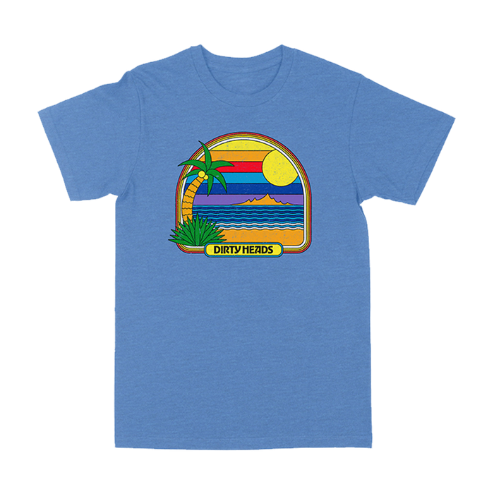 Retro Beach Blue T-Shirt