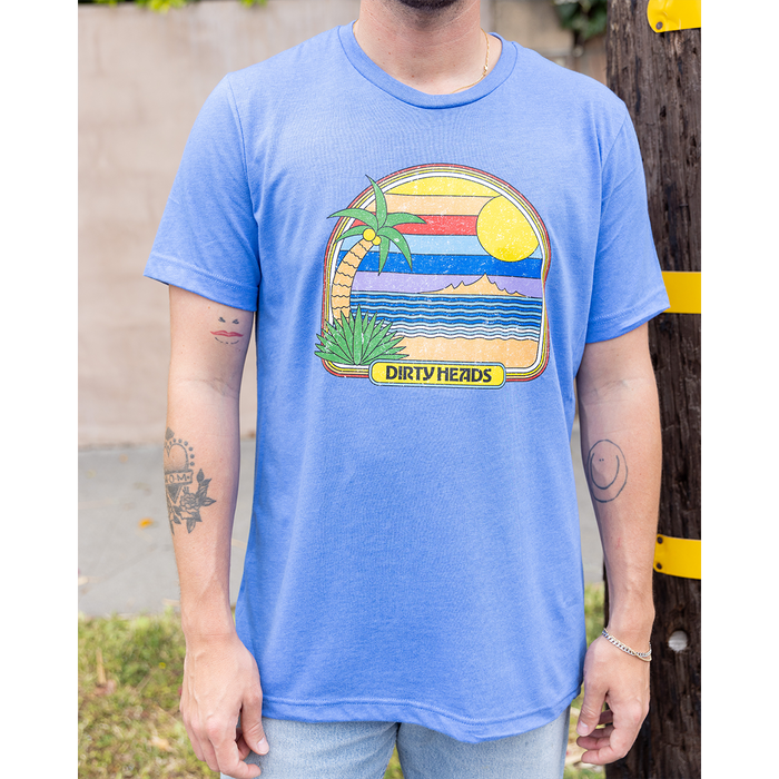 Retro Beach Blue T-Shirt